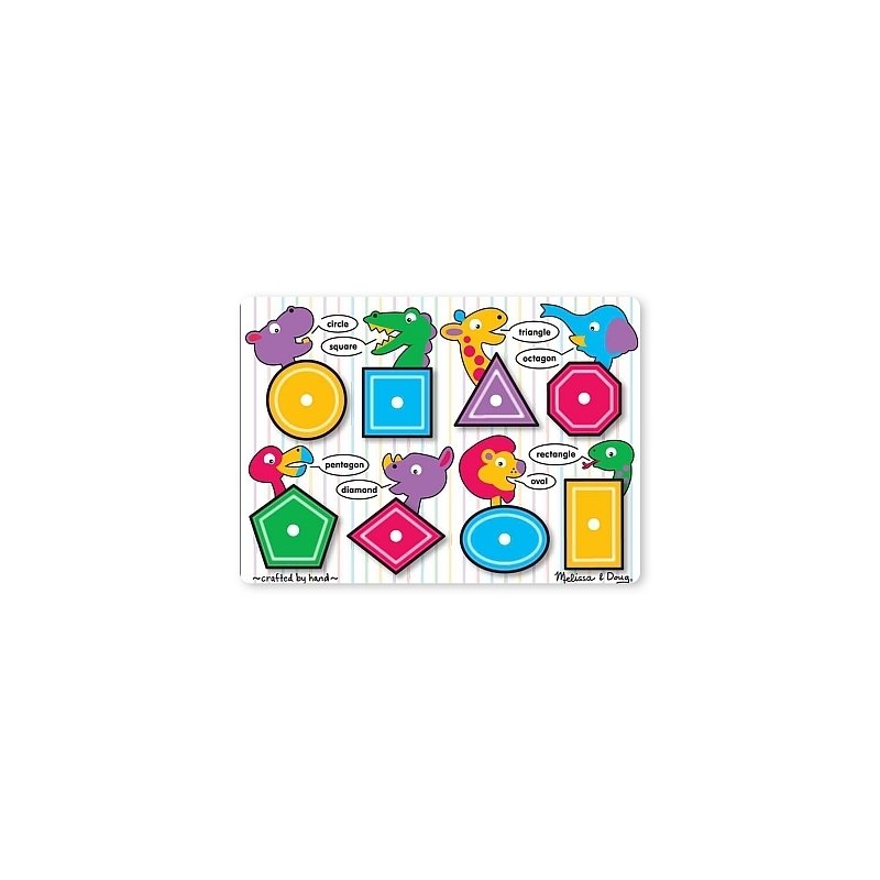 Melissa & doug - puzzle lemn forme geometrice melissa and doug