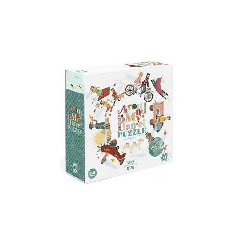 Londji - puzzle educativ harta lumii , puzzle copii, piese 54