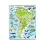 Puzzle maxi America de Sud, orientare tip portret, 65 de piese, Larsen - 1