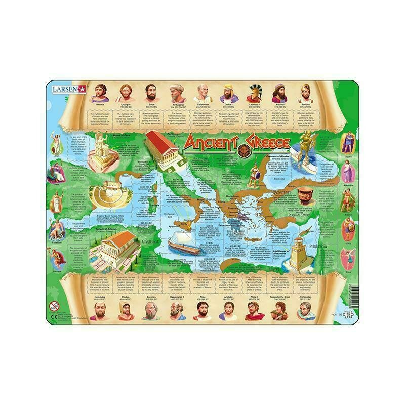 Larsen - puzzle maxi grecia antica (limba engleza) orientare tip portret 71 de piese