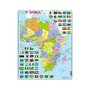 Puzzle maxi Harta Africii, orientare tip portret, 70 de piese, Larsen - 1