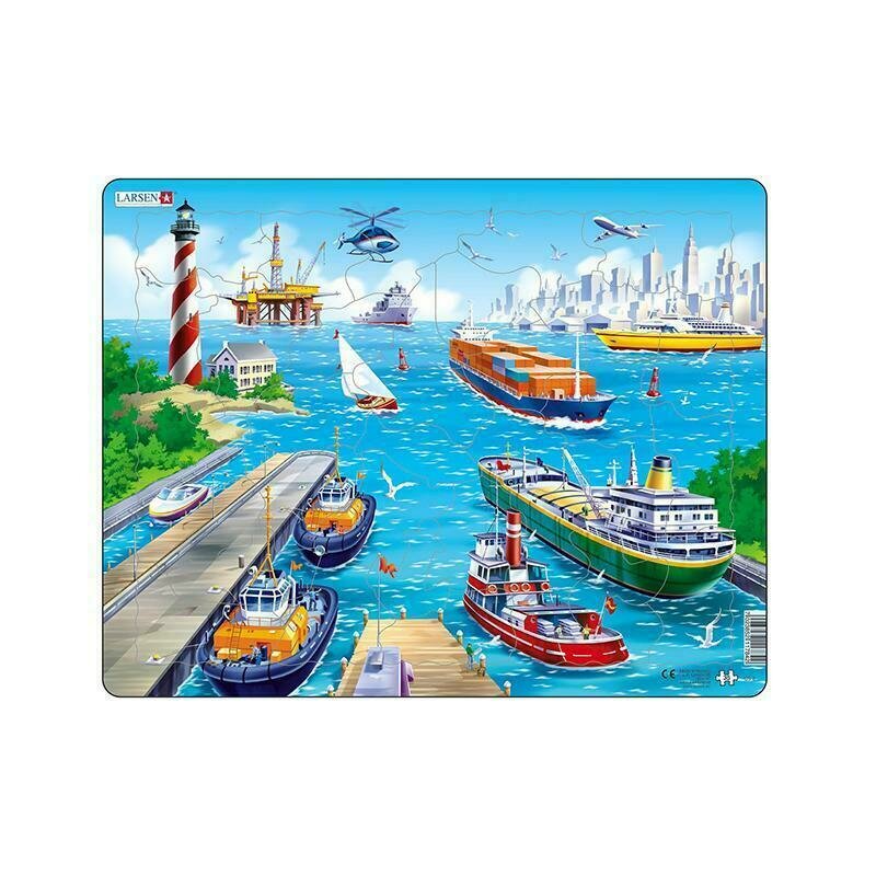 Larsen - puzzle maxi in port orientare tip vedere 35 de piese