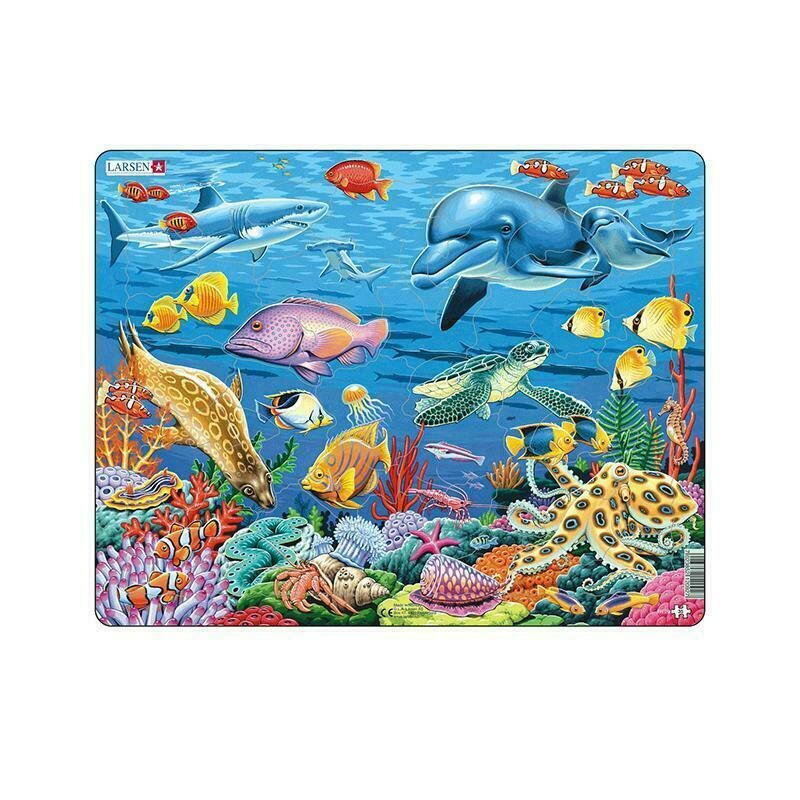 Larsen - puzzle maxi reciful de corali orientare tip vedere 35 de piese
