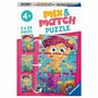 Puzzle Mix&Match Sirene Si Monstri, 3X24 Piese - 1