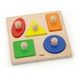 Viga - Puzzle Montessori cu maner, Forme geometrice,  - 3