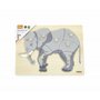 Viga - Puzzle Montessori, Elefant,  - 3