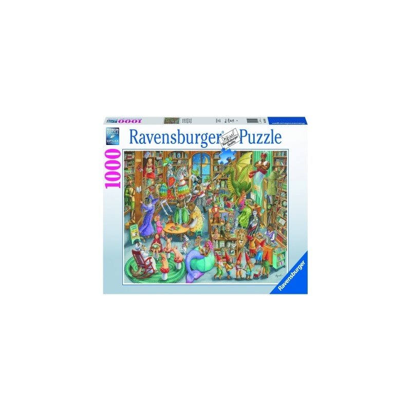 Ravensburger - puzzle noapte in librarie, 1000 pcs