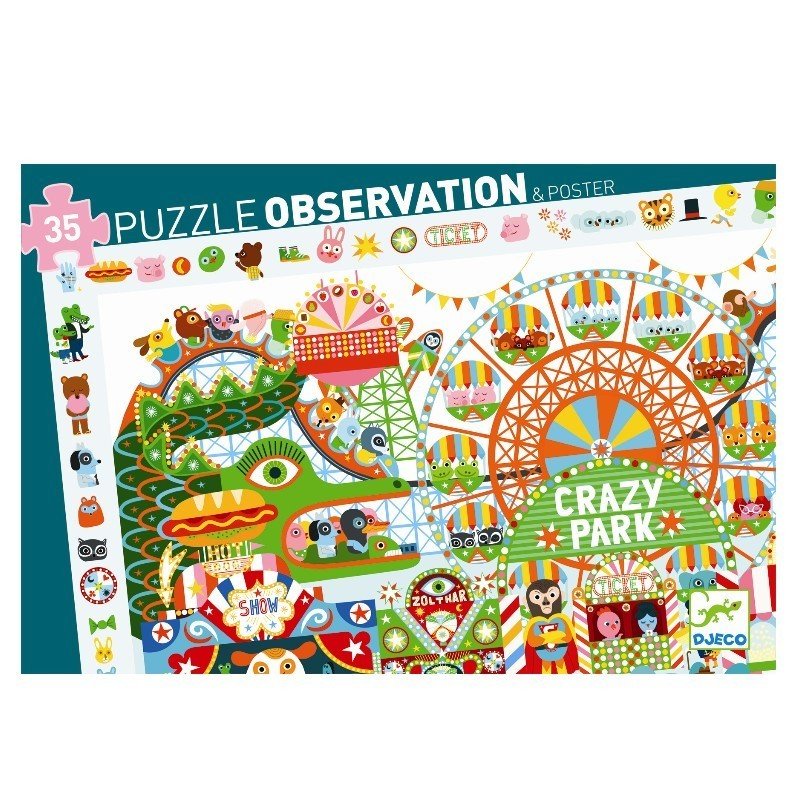 Djeco - puzzle observatie parcul de distractii