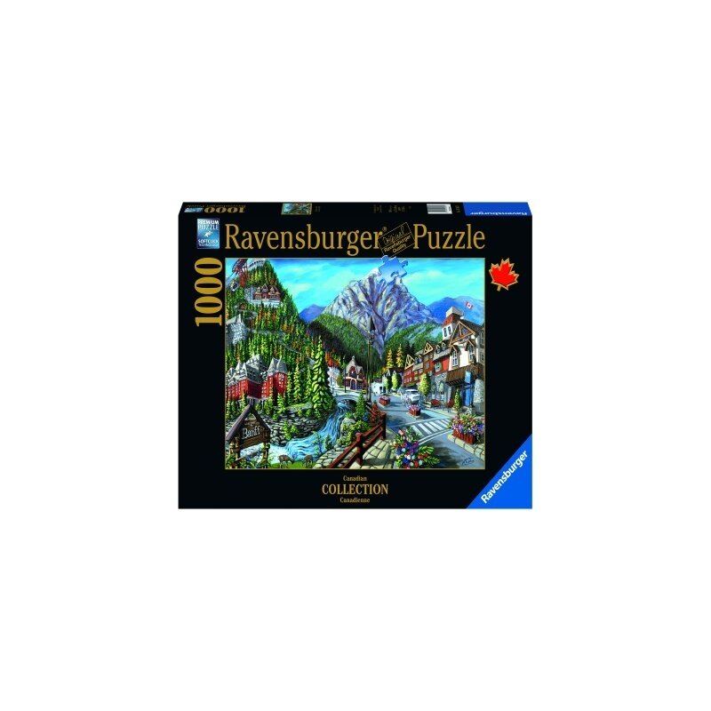 Ravensburger - puzzle orasul banff, 1000 piese