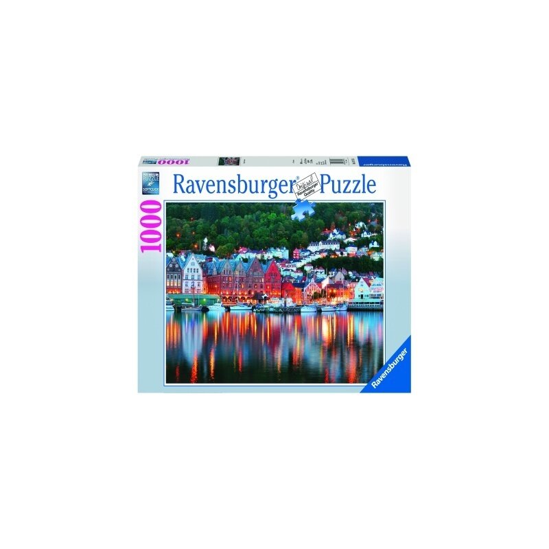 Ravensburger - puzzle orasul bergen, 1000 piese