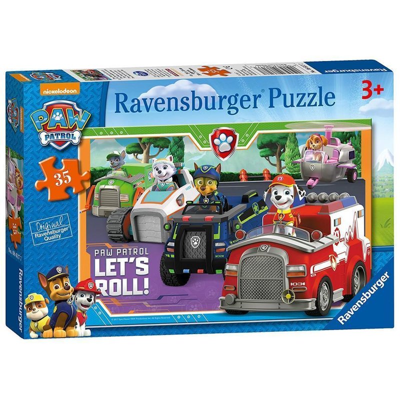 Ravensburger - Puzzle Patrula catelusilor, 35 piese