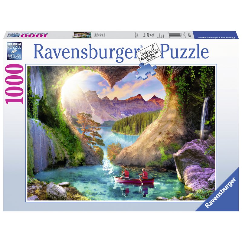 Ravensburger - Puzzle Pestera forma inima, 1000 piese