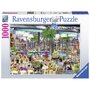 Ravensburger - Puzzle peisaje Piata de flori din Amsterdam , Puzzle Copii, piese 1000 - 1