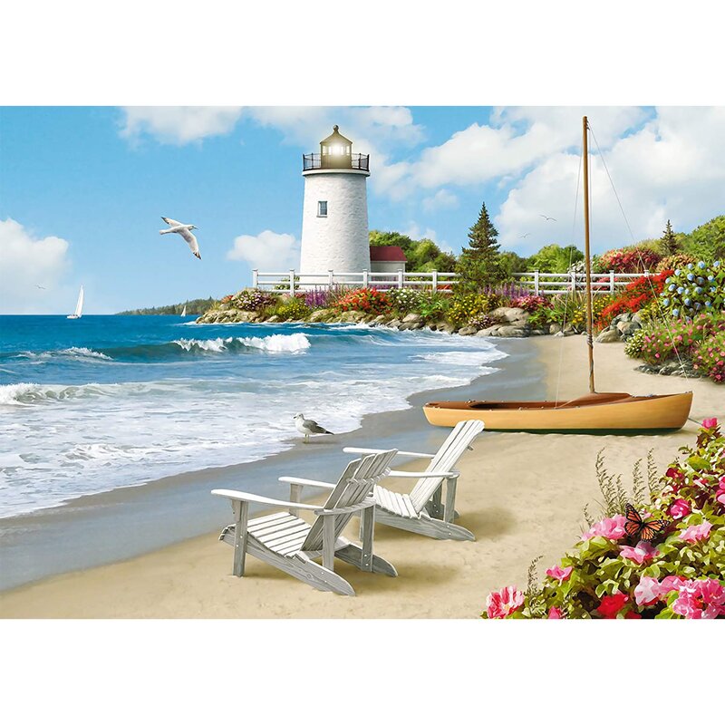 Ravensburger - puzzle peisaje plaja puzzle copii, piese 300