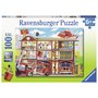 Ravensburger - Puzzle Pompieri salvatori, 100 piese - 1