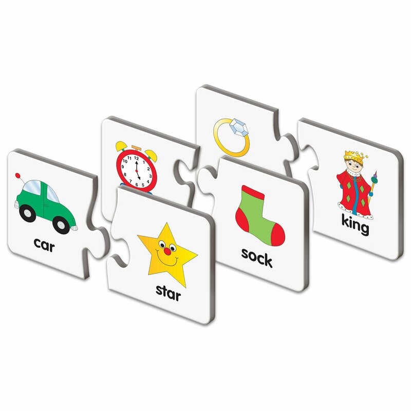 The learning journey - puzzle educativ potriveste rimele in limba engleza puzzle copii, piese 60