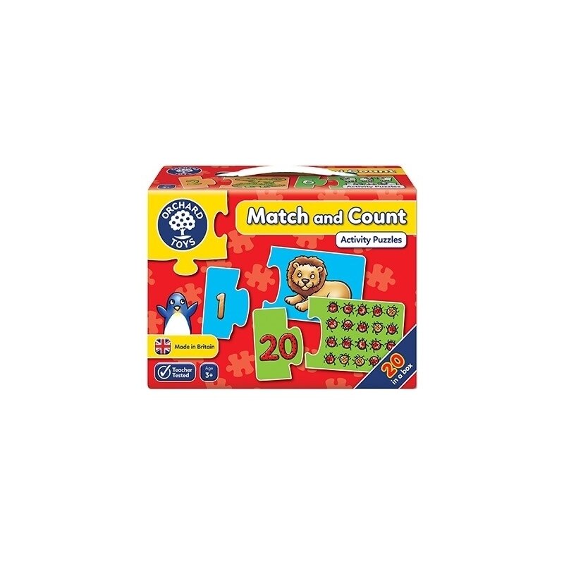 Orchard toys - puzzle potriveste si numara de la 1 la 20
