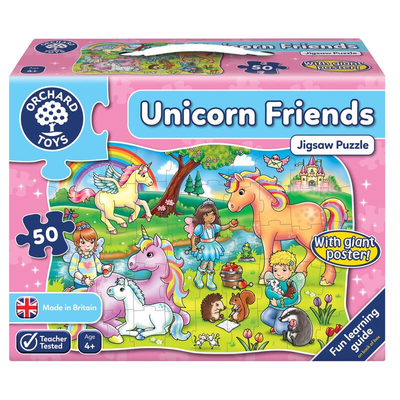 Orchard toys - puzzle prietenii unicornului
