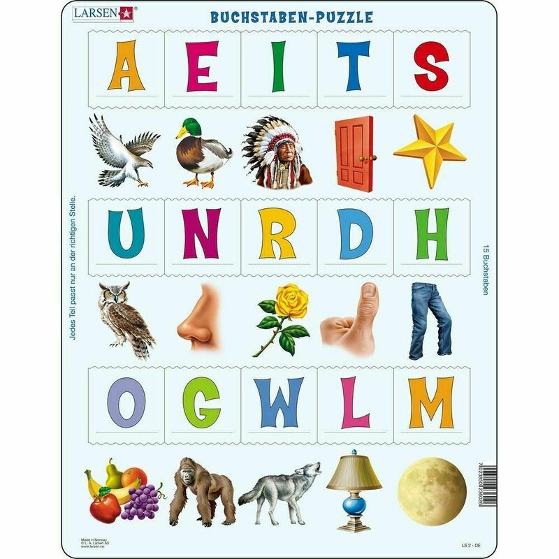 Larsen - puzzle primele cuvinte in limba germana, 15 piese