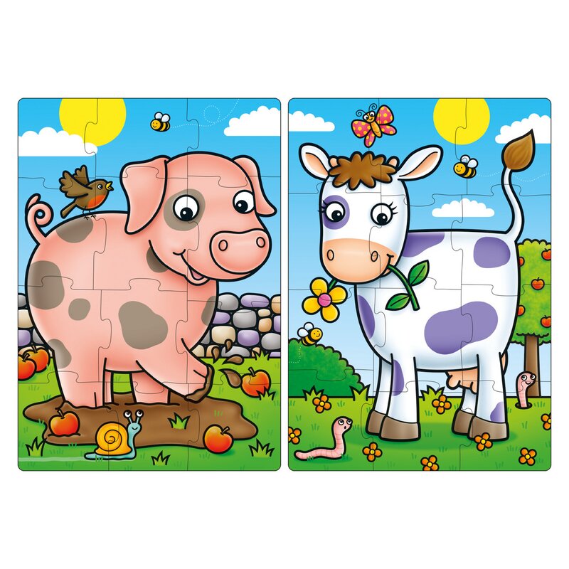 Orchard toys - puzzle animale prieteni de la ferma puzzle copii, piese12