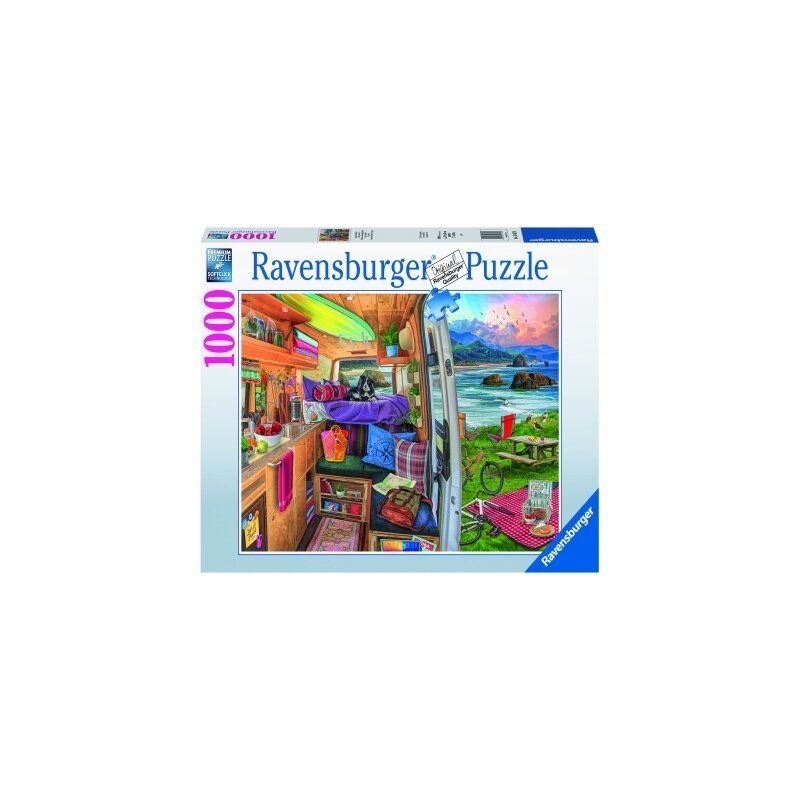 Ravensburger - puzzle priveliste din rulota, 1000 piese