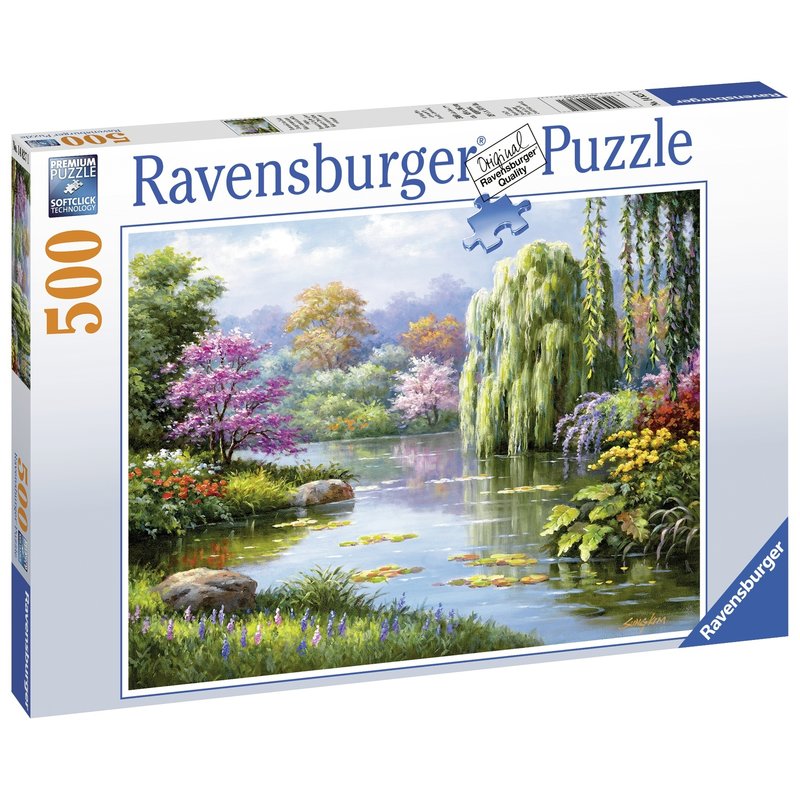 Ravensburger - Puzzle Priveliste lac, 500 piese