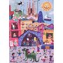 Londji - Puzzle orase Zi si noapte in Barcelona , Puzzle Copii , Reversibil, piese 36 - 3