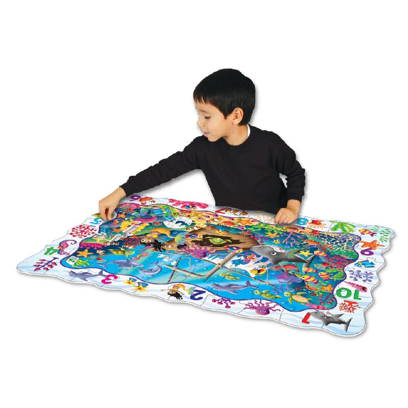 The learning journey - puzzle educativ 1 2 3 cu joc puzzle copii, piese 50