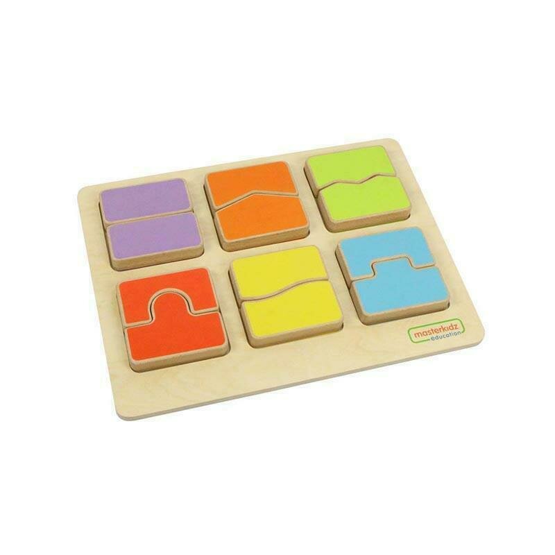 Masterkidz - puzzle sortator forme si culori, din lemn, +2 ani, , pentru gradinite