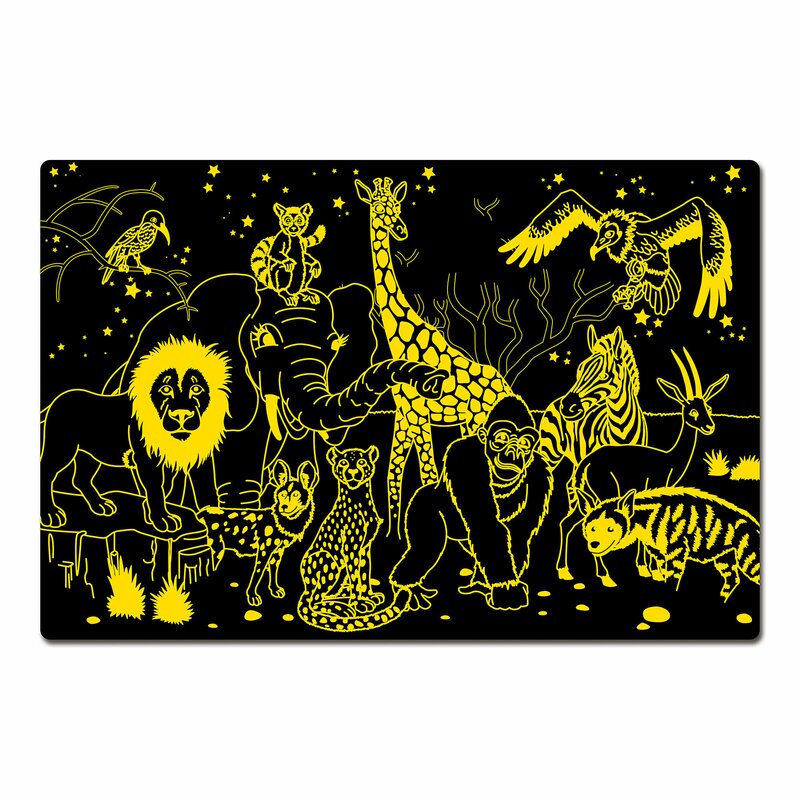 The learning journey - puzzle animale salbatice straluceste in intuneric puzzle copii, piese 100