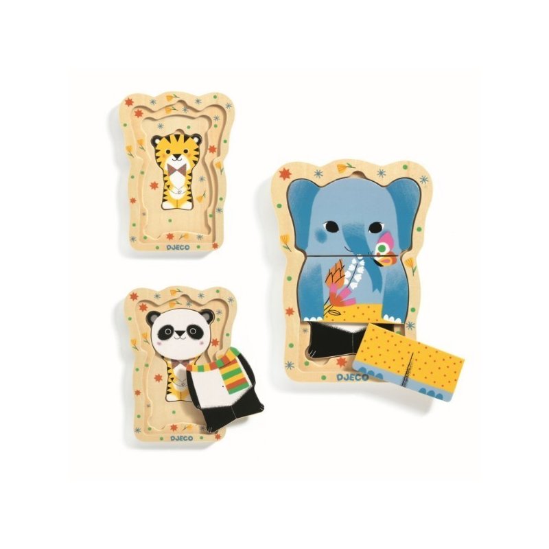 Djeco - puzzle straturi lucky&co