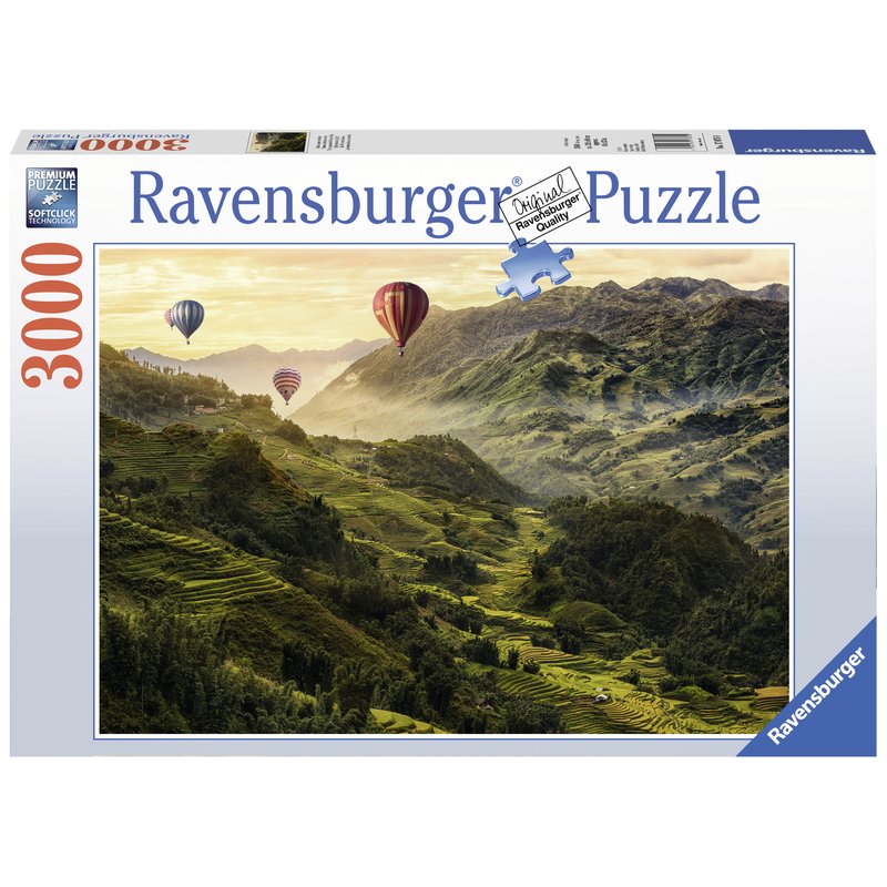 Ravensburger - Puzzle Terase de orez, 3000 piese