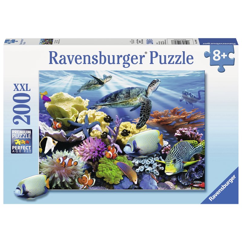 Ravensburger - Puzzle Testoase de ocean, 200 piese