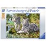 Ravensburger - Puzzle Tigri albi, 500 piese - 2