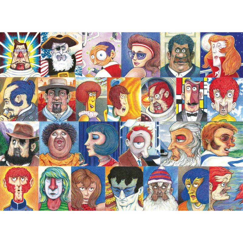 Ravensburger - puzzle abstract tipuri de fete puzzle copii, piese 500