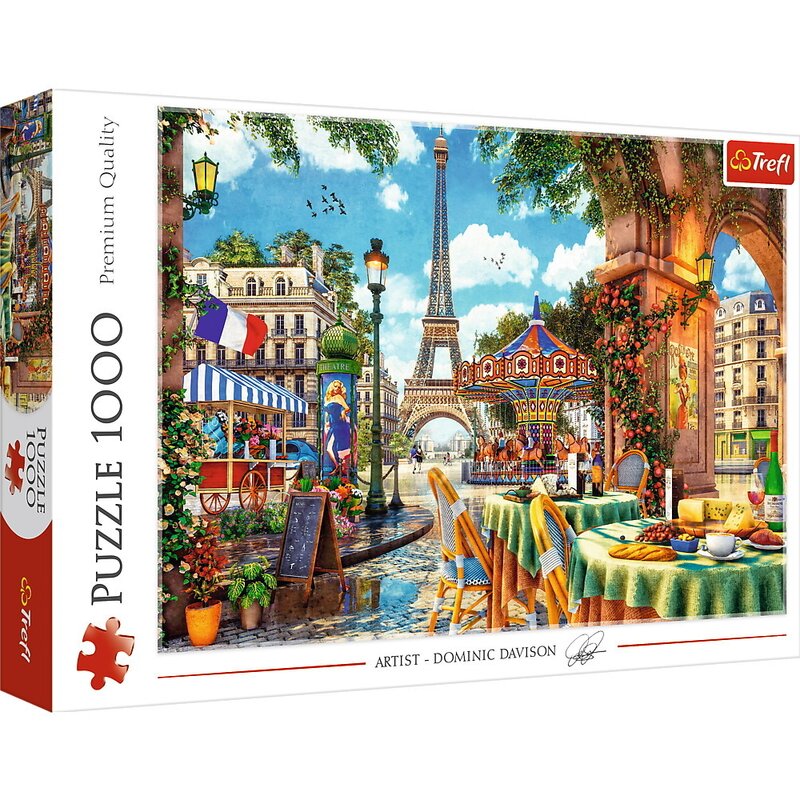 Trefl - Puzzle peisaje Dimineata pariziana , Puzzle Copii, piese 1000