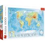 Trefl - Puzzle educativ Harta fizica a lumii , Puzzle Copii, piese 1000 - 1
