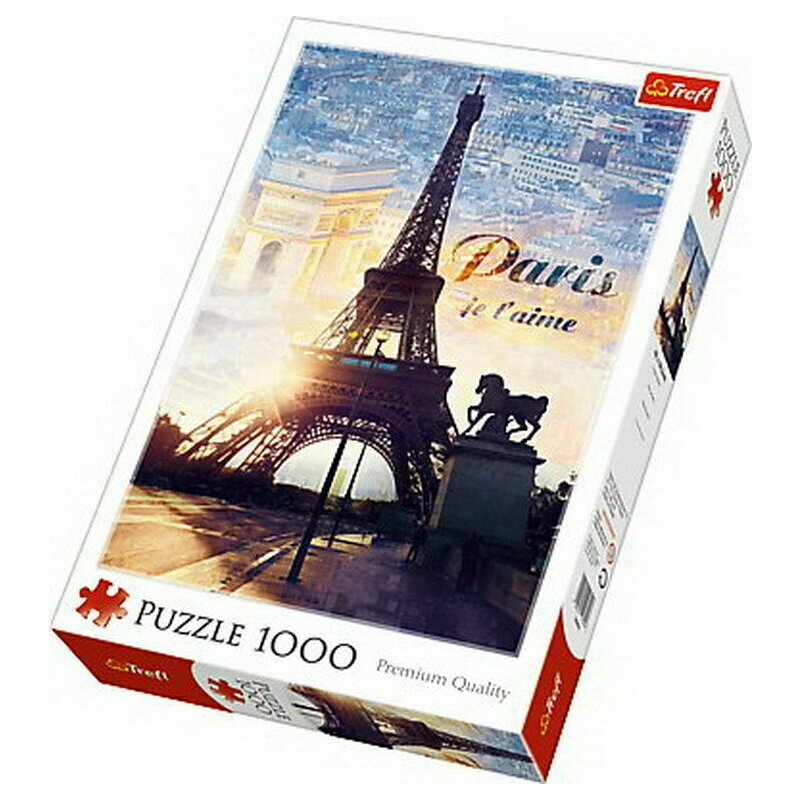 Trefl – Puzzle orase Paris in zori , Puzzle Copii, piese 1000 Jucarii & Cadouri
