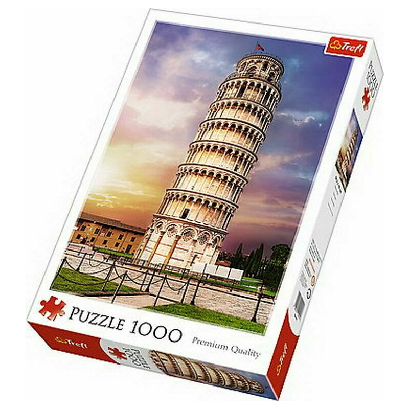Trefl - puzzle peisaje turnul din pisa , puzzle copii, piese 1000