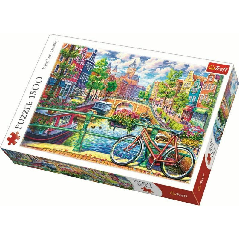 Trefl - Puzzle orase Amsterdam , Puzzle Copii, piese 1500