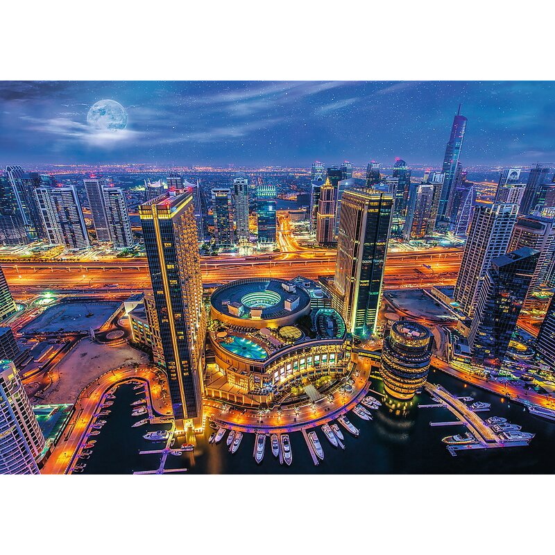 Trefl – Puzzle peisaje Dubai , Puzzle Adulti, piese 2000, Multicolor Jucarii & Cadouri