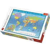 Trefl - Puzzle educativ Harta politica a lumii , Puzzle Copii, piese 2000