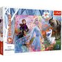 Trefl - Puzzle personaje Frozen 2 O zi plina de aventuri , Puzzle Copii , Maxi, piese 24, Multicolor - 1