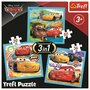 Trefl - Puzzle personaje Pregatiri pentru cursa Cars , Puzzle Copii , 3 in 1, piese 106, Multicolor - 5
