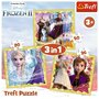 Trefl - Puzzle personaje Frozen 2 Ana si Elsa , Puzzle Copii , 3 in 1, piese 106, Multicolor - 5
