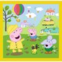 Trefl - Puzzle personaje Peppa pig O zi aniversara , Puzzle Copii , 3 in 1, piese 106, Multicolor - 4