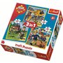 Trefl - Puzzle personaje Pompierul Sam , Puzzle Copii , 3 in 1, piese 106, Multicolor - 1