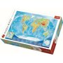 Trefl - Puzzle educativ Harta fizica a lumii , Puzzle Copii, piese 4000 - 1