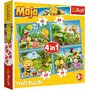 Trefl - Puzzle personaje Aventurile albinutei Maya , Puzzle Copii ,  4 in 1, piese 71 - 1
