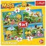 Trefl - Puzzle personaje Aventurile albinutei Maya , Puzzle Copii ,  4 in 1, piese 71 - 6